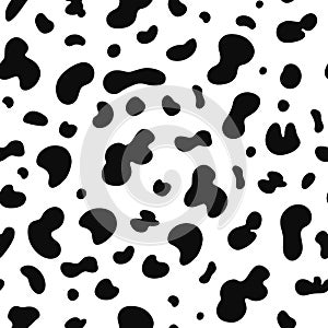 Seamless cow hide pattern. Vector repeat texture