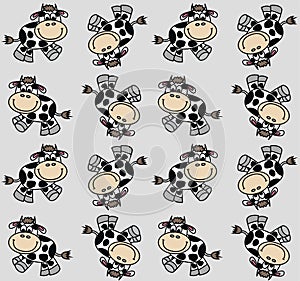 Seamless cow pattern
