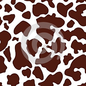 Seamless cow pattern. Cow background, cow skin pattern