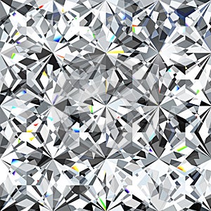 Seamless crystal diamond pattern