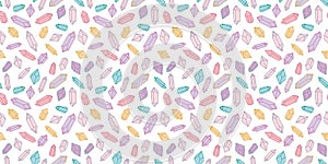 Seamless crystal repeat pattern vector background