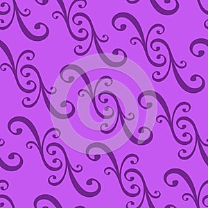 seamless curled repeat pattern