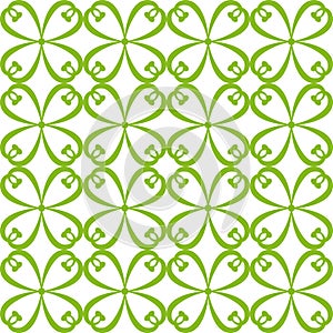 Seamless curled repeat pattern