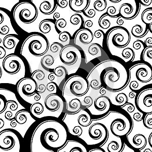 Seamless Curly Pattern