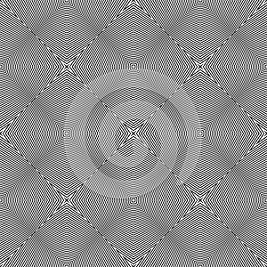 Seamless curve lines monochrome pattern vector design