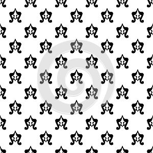 Seamless Curvey Bold Pattern Element Repeated On White Background photo