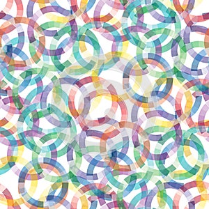 Seamless cuted circle pattern