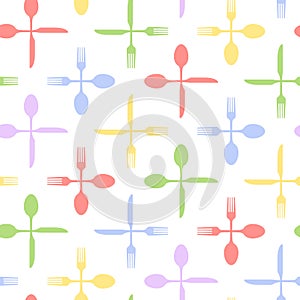 Seamless cutlery crosses