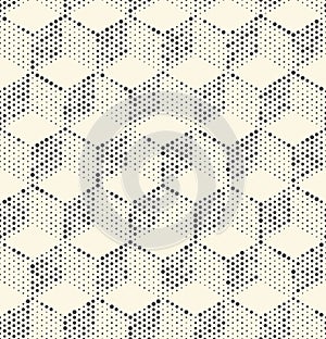 Seamless 3d Cube Pattern. Abstract Dots Background
