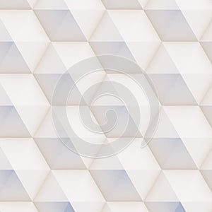 3D pattern made of white and beige geometric shapes