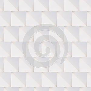 3D pattern made of white and beige geometric shapes