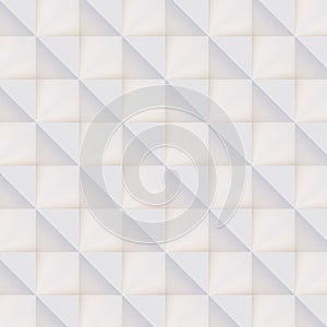 3D pattern made of white and beige geometric shapes photo
