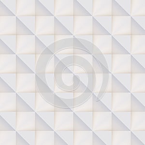 3D pattern made of white and beige geometric shapes