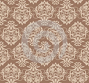 Seamless damask background