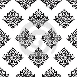 Seamless damask floral pattern