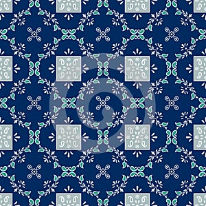 Seamless damask floral pattern