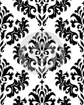 Seamless damask pattern photo