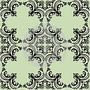 Seamless damask pattern