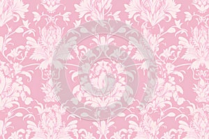 Seamless damask wallpaper pattern,  illustration for your design