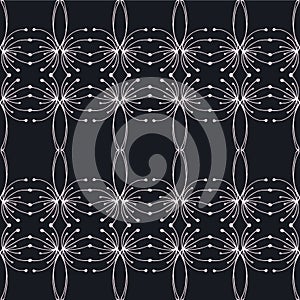 Seamless dandelions pattern