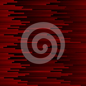 Seamless dark abstract pattern. Geometric print composed of black and red strips. Graphic line background.