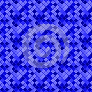 Seamless dark blue diagonal square pattern background design