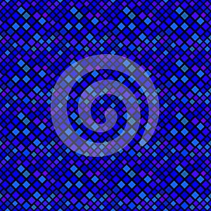 Seamless dark blue square pattern background design