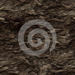 Seamless dark brown rock texture