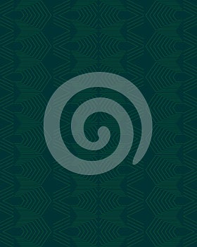 Seamless Dark Teal Geometric Pattern with Interlocking Hexagonal Shapes