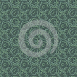 Seamless dazzle vector pattern khaki with roses