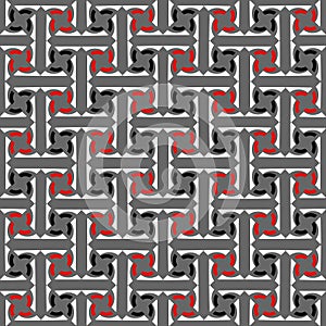 Seamless decorative labyrinthine pattern.