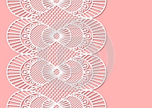 Seamless decorative lace border