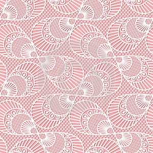 Seamless decorative lace pattern