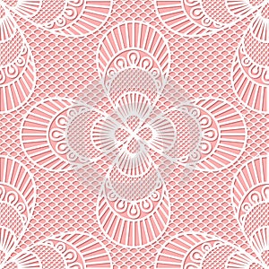 Seamless decorative lace pattern