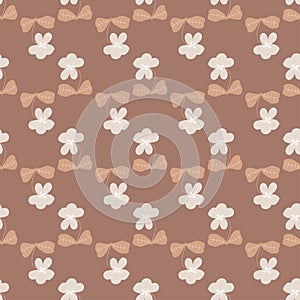 Seamless decorative pattern. Repeated modern background for wallpaper, web, scrapbook, wrapping paper, digital design. Vector