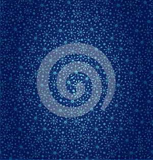 Seamless deep blue pattern. Cartoon cute design