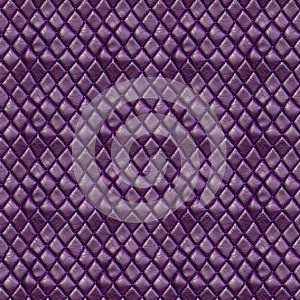 Seamless Deep Purple Tufted Diamond Leather Pattern