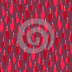 Seamless Deep Red Pattern with small flower buds.