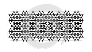 Seamless Dense Triangular Geometric Pattern, vector design Generative AI