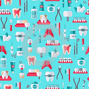 Seamless Dentist Equipment Pattern
