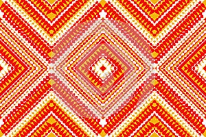 Seamless design pattern, traditional geometric zigzag circle pattern for print