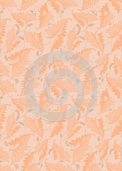 Seamless designer leaves background