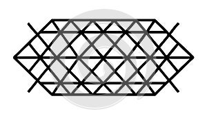 Seamless Diagonal Grid Pattern Vector, vector design Generative AI