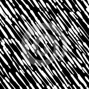 Seamless Diagonal Line Pattern. Vector Black and White Background