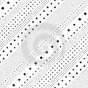 Seamless Diagonal Stripe Pattern. Vector Black and White Geometric Background