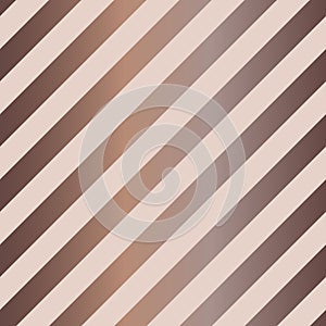 Seamless diagonal stripes pattern in nude and chocolate.