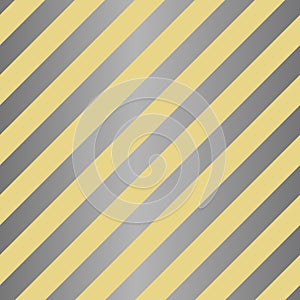 Seamless diagonal stripes pattern in yellow and silver