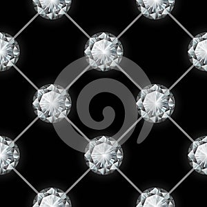 Seamless diamond pattern. Vector illustration