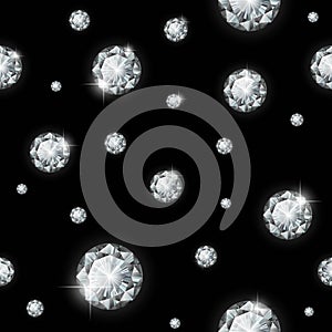 Seamless diamond pattern. Vector illustration