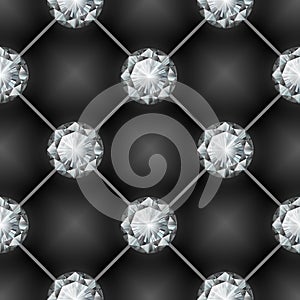 Seamless diamond pattern. Vector illustration